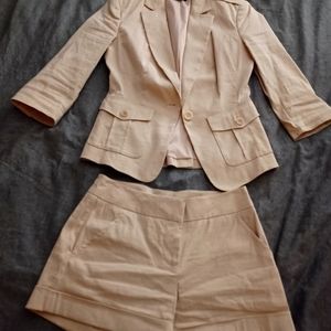 Bebe blazer and shorts set